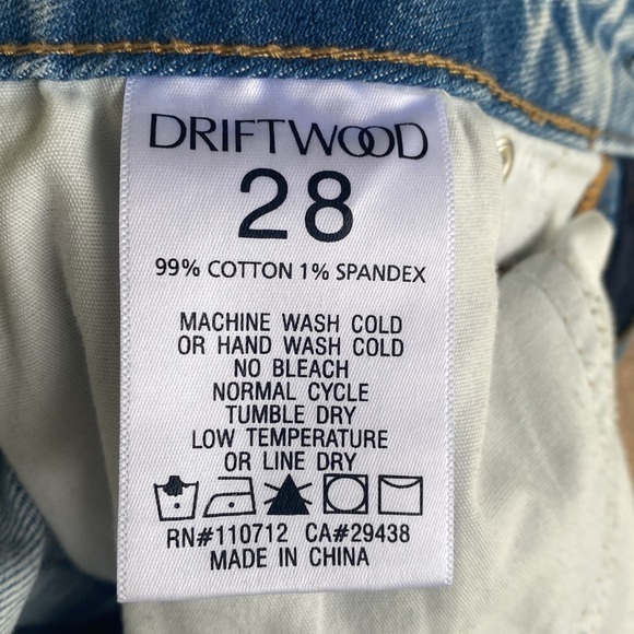 Driftwood Jackie High Rise Embroidered Jeans in Aquarius 28 - Picture 7 of 7